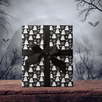 Cute Ghosts | Spiders | Spider Webs Halloween Wrapping Paper