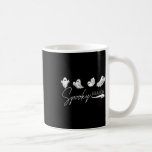 Cute Ghosts Spooky Season Funny Kawaii Halloween  Coffee Mug