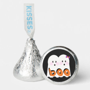 Cute Ghoul Ghost Boo Squad Black Halloween      Hershey®'s Kisses®