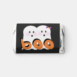 Cute Ghoul Ghost Boo Squad Black Halloween Hershey's Miniatures