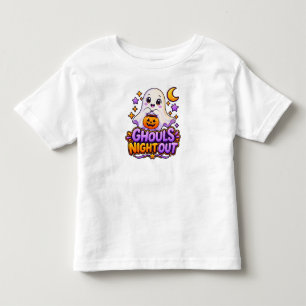 Cute Ghouls Night Out Ghost Kids White T-Shirt