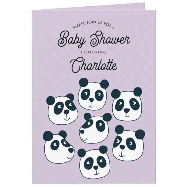 Personalised Cute Animals Baby Shower Invitations - Pack Of 10 7 thumbnail image