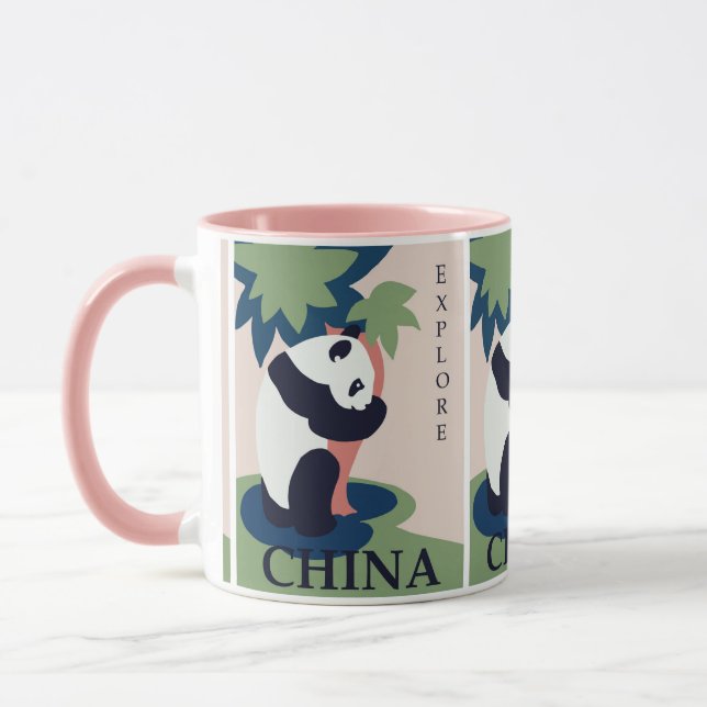 Cute Giant Panda Bear: China Travel  Mug (Left)