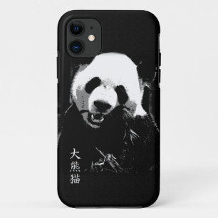 Cute Giant Panda Bear Cub Eating Bamboo Leaves iPhone 11 Case