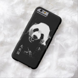 Cute Giant Panda Bear Cub Eating Bamboo Leaves Barely There iPhone 6 Case
