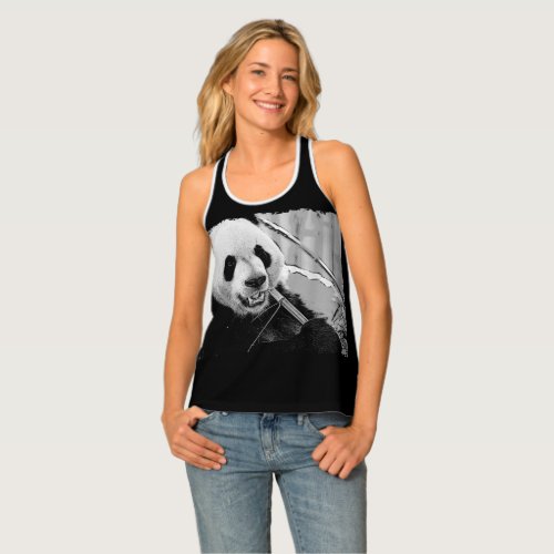 Cute Giant Panda Bear Tank Top