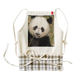 Cute Giant Panda Bear Zazzle HEART Apron