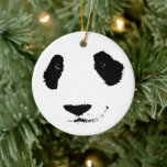 Cute Giant Panda Cartoon Graphic Design Adults Kid Ceramic Ornament at Zazzle