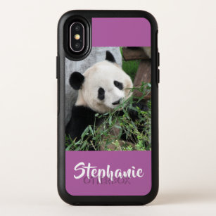 Cute Giant Panda Orchid Purple OtterBox Symmetry iPhone XS Case