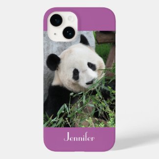 Cute Giant Panda, Purple, Radiant Orchid, Name, 