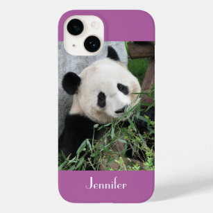 Cute Giant Panda, Purple, Radiant Orchid, Name,  Case-Mate iPhone 14 Case