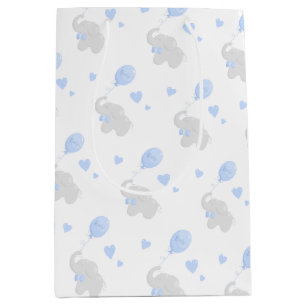 Cute Gift Bag Baby Shower Boy Elephant Balloon