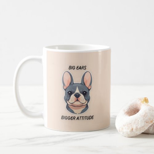 Cute Gift French Bulldog Pastel Big Attitude Coffee Mug