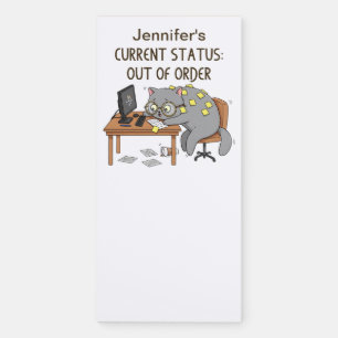 Cute Gift Funny Cat Magnetic Notepad