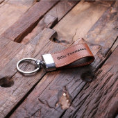 Cute Gift Set: Leather Keychain and Notebook (Keychain)