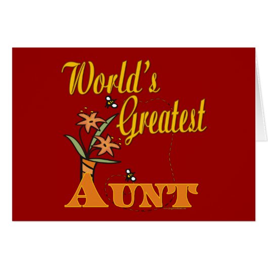 Cute Gifts For Aunts Cards (Front Horizontal)