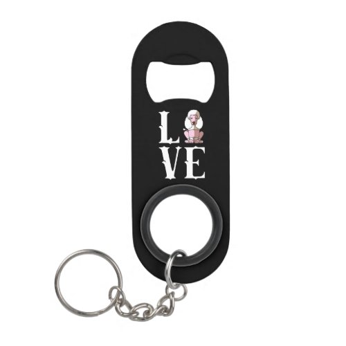   Cute Gifts for Dog Lovers with Poodle Keychain Bottle Opener