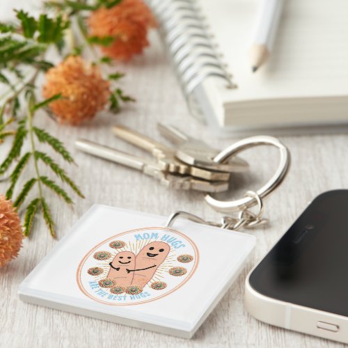 Cute Gifts for Moms  Moms Hugs are the Best Hugs Keychain