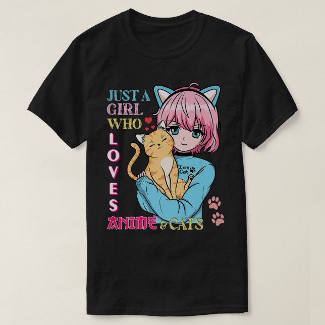 Cute Gifts for Teen Girls Just A Girl Who Loves An T-Shirt (Design Front)