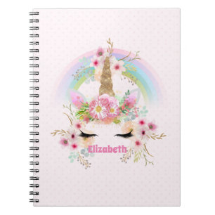 Cute Gifts Granddaughter Daughter UNICORN NAMED Notebook