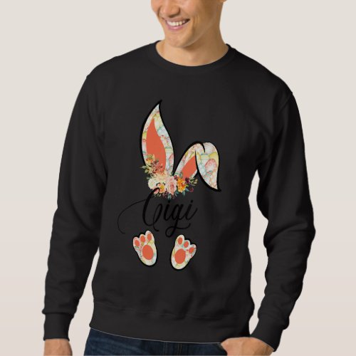 Cute Gigi Bunny Easter Family Matching Outfit Sweatshirt