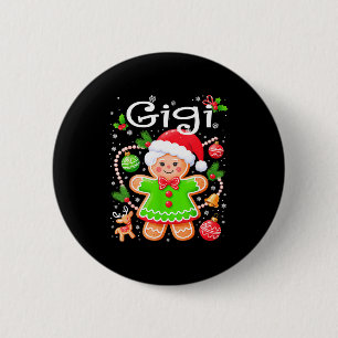 Cute Gigi Gingerbread Family Matching Christmas Co Button
