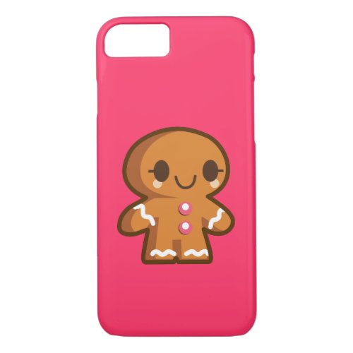 Cute Gingberbread Man iPhone 87 Case