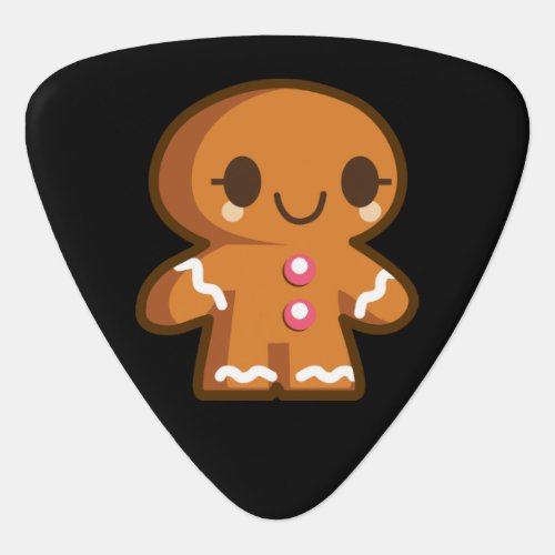 Cute Gingberbread Man Guitar Pick