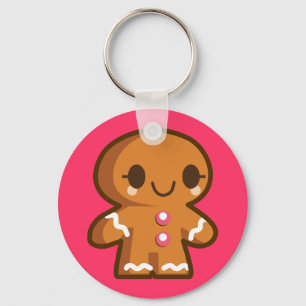 Cute Gingberbread Man Keychain