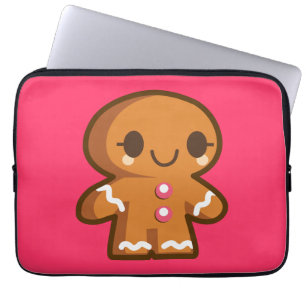 Cute Gingberbread Man Laptop Sleeve