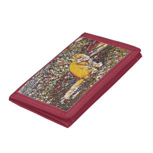 Cute ginger cat for a walk tri-fold wallet