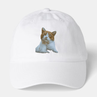 Cute Ginger Cat Illustration Trucker Hat