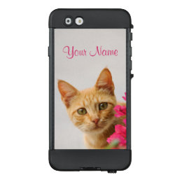 Cute Ginger Cat Kitten  personalized _ waterproof LifeProof NÜÜD iPhone 6 Case