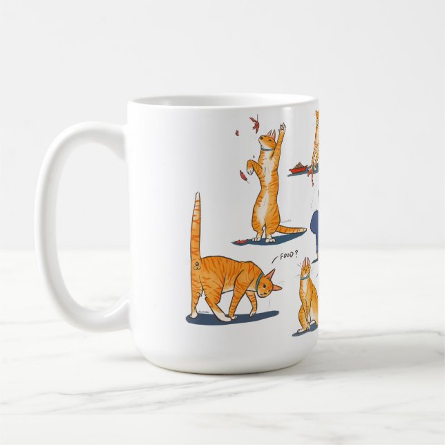 Cute Ginger cat mug (Left)