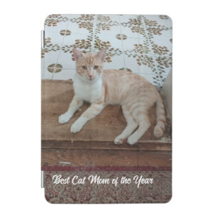 Cute ginger cat photo, best Cat Mom of the Year iPad Mini Cover