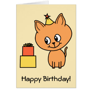 Ginger Cat Birthday Cards - Greeting & Photo Cards | Zazzle