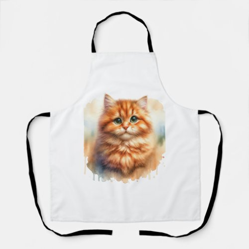 Cute Ginger Tabby Cat  Classic T_Shirt Apron
