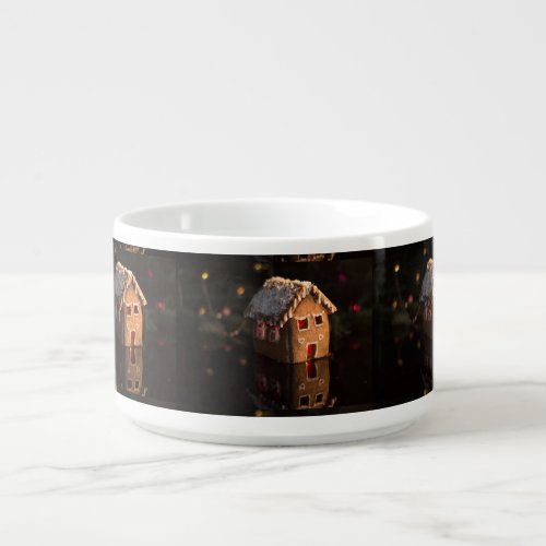 Cute Gingerbread Christmas House   Bowl