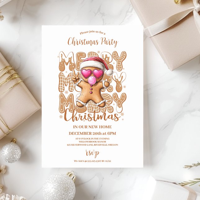  Cute Gingerbread  Christmas  Invitation (Creator Uploaded)