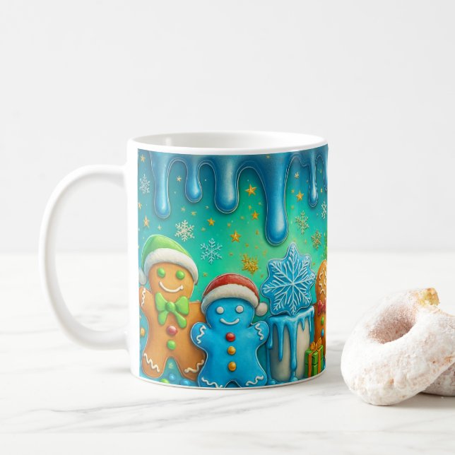 Cute Gingerbread Christmas Mug Wrap (With Donut)