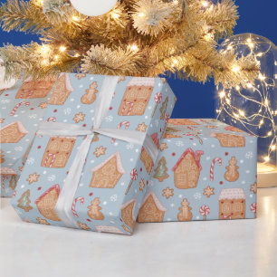 Cute Gingerbread Christmas  Wrapping Paper