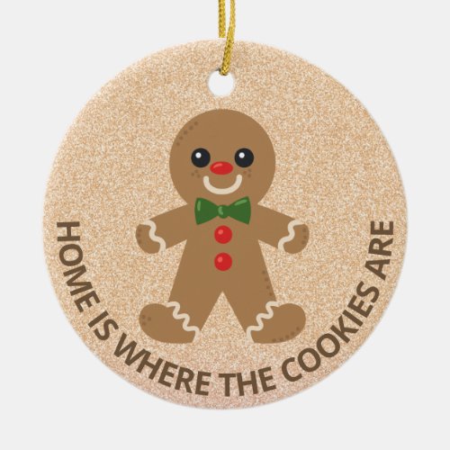 Cute Gingerbread Cookie Christmas Ornament Year