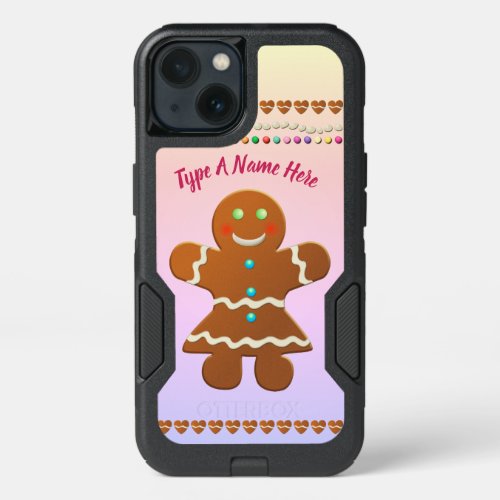 Cute Gingerbread Cookie iPhone 13 Case