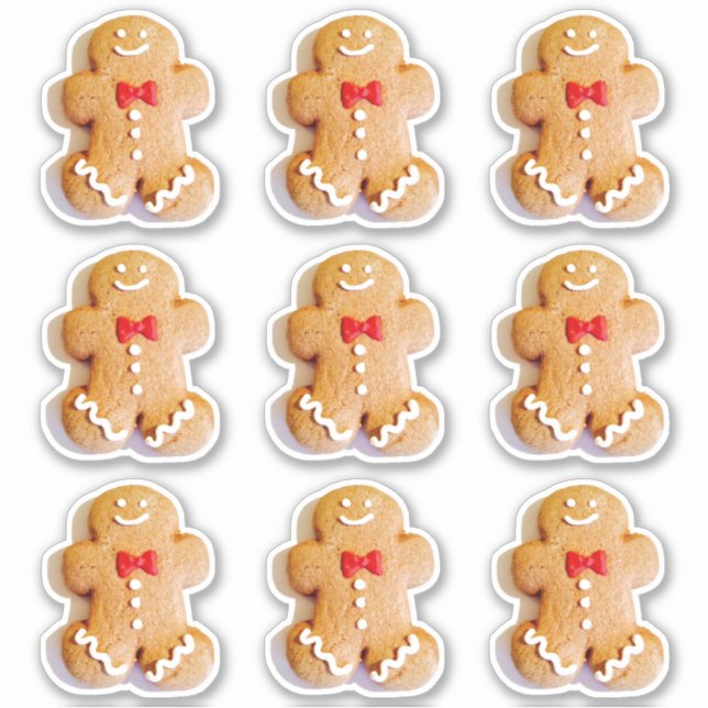 Cute Gingerbread Cookies 4Lauren Sticker (Front)