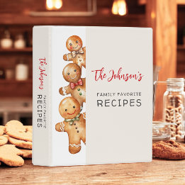 Cute Gingerbread Cookies Family Favorite Recipes Mini Binder