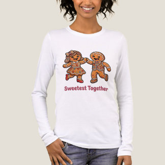 Cute Gingerbread Couple Sweetest Together Christma Tri-Blend Shirt