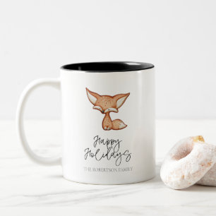 Cute Gingerbread Fox Holiday Mug