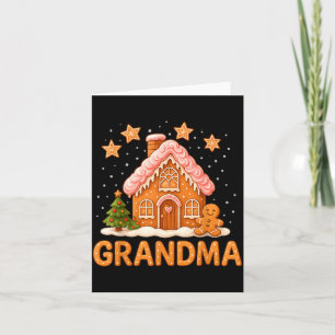 Cute Gingerbread Grandma Merry Christmas Funny  Card