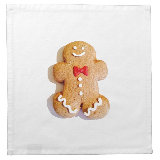 Cute Gingerbread Man 4Lois Cloth Napkin (Front)