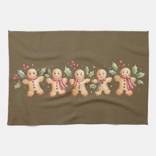 Cute Gingerbread Man Christmas Holiday Baker Gift Kitchen Towel